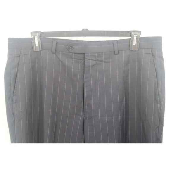 PAUL BETENLY NAVY GRAY STRIPE THOMAS 44R SUIT COAT & MATCHIN PANT 38R INSEAM 27" - Picture 3 of 16